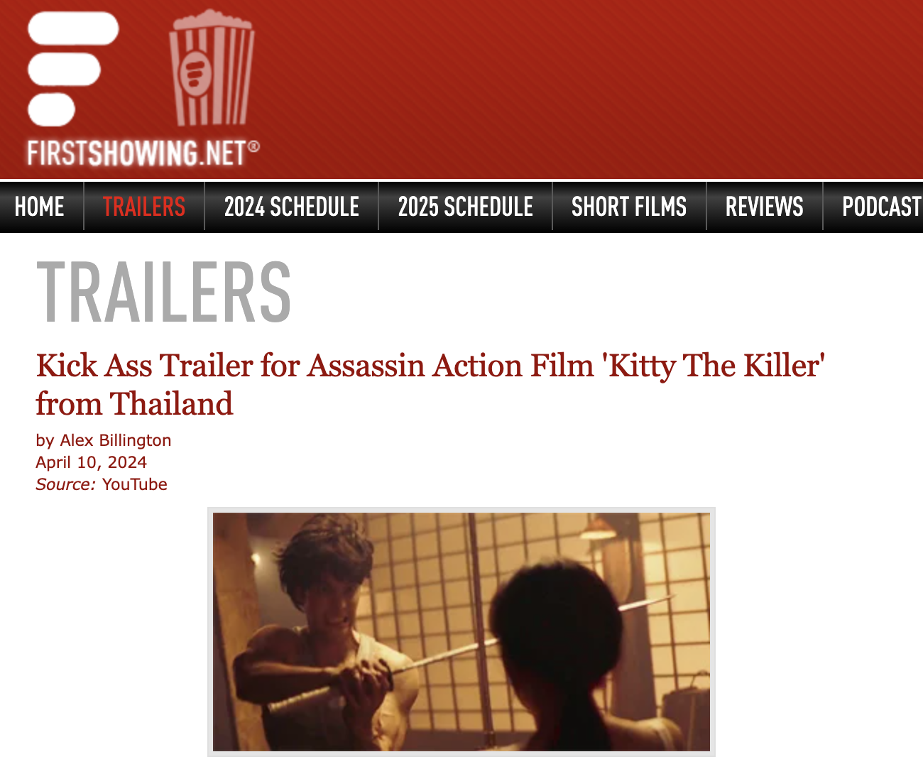 Kick Ass Trailer for Assassin Action Film 'Kitty The Killer' from Thailand